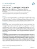 Post-treatment ulceration and bleeding after cyanoacrylate injection of duodenal varices