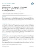 Microforceps in the diagnosis of pancreatic bronchogenic cyst under endoscopic ultrasound guidance