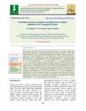 Variability parameters studies in sorghum downy mildew resistant BC3F3 progenies of maize