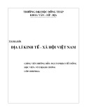 Bài tập cá nhân môn Địa lí kinh tế - xã hội Việt Nam