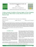 Techno-economic feasibility of energy supply of water pumping in palestine by photovoltaic-systems, diesel generators and electric grid