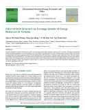 Effect of debt structure on earnings quality of energy businesses in Vietnam