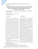 Assessing the impacts of the changes in the upstream flow and sea level rise due to climate change on seawater intrusion in Ho Chi Minh city using the Hec - Ras 1D model