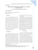 Power dissipation index of tropical cyclones in the east sea