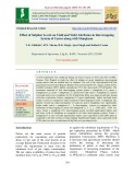 Effect of sulphur levels on yield and yield attributes in intercropping system of castor along with mungbean