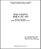 Bài giảng Điện tử số: Phần 2 - ĐH Phạm Văn Đồng