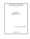 Bài giảng Nhảy xa - ĐH Phạm Văn Đồng