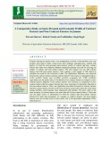 A comparative study on socio-personal and economic profile of contract farmers and non-contract farmers in Jammu
