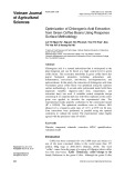 Optimization of chlorogenic acid extraction from green coffee beans using response surface methodology