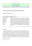 Non-Destructive testing based method for crack detection in beams