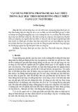 Vận dụng phương pháp đánh giá xác thực trong dạy học theo định hướng phát triển năng lực người học