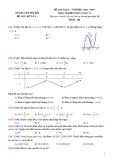 Đề thi thử THPTQG môn Toán lần 1 năm 2019 - Sở GD&ĐT Yên Bái