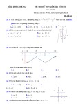 Đề thi thử THPTQG môn Toán lần 1 năm 2019 - Sở GD&ĐT Cao Bằng