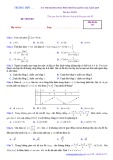 Đề thi thử THPTQG môn Toán lần 1 năm 2019 - THPT Lê Văn Thịnh, Bắc Ninh