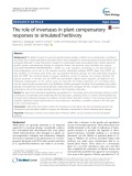 The role of invertases in plant compensatory responses to simulated herbivory