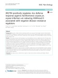 JMJ704 positively regulates rice defense response against Xanthomonas oryzae pv. oryzae infection via reducing H3K4me2/3 associated with negative disease resistance regulators