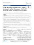 Study of genetic variability in Vitis vinifera L. germplasm by high-throughput Vitis18kSNP array: The case of Georgian genetic resources