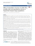 Effects of population structure on pollen flow, clonality rates and reproductive success in fragmented Serapias lingua populations