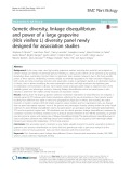 Genetic diversity, linkage disequilibrium and power of a large grapevine (Vitis vinifera L) diversity panel newly designed for association studies