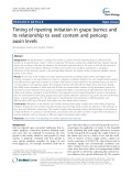 Timing of ripening initiation in grape berries and its relationship to seed content and pericarp auxin levels