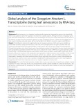 Global analysis of the Gossypium hirsutum L. Transcriptome during leaf senescence by RNA-Seq