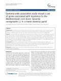 Genome-wide association study reveals a set of genes associated with resistance to the Mediterranean corn borer (Sesamia nonagrioides L.) in a maize diversity panel