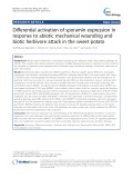 Differential activation of sporamin expression in response to abiotic mechanical wounding and biotic herbivore attack in the sweet potato