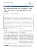 Early selection of novel triploid hybrids of shrub willow with improved biomass yield relative to diploids