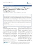 Prioritization of candidate genes in QTL regions based on associations between traits and biological processes