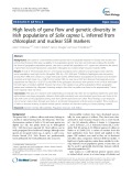 High levels of gene flow and genetic diversity in Irish populations of Salix caprea L. inferred from chloroplast and nuclear SSR markers