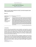 Impact of a reactive capacity production on the firm’s operational management under carbon cap and trade system