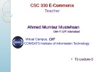 Lecture E-Commerce - Chapter 3: The internet and the web (part I)