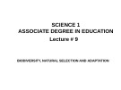 Lecture Science 1 - Associate Degree in Education: Lecture 9 - Dr. Arshad Bashir