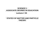 Lecture Science 1 - Associate Degree in Education: Lecture 30 - Dr. Arshad Bashir