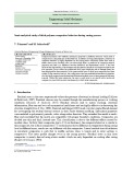 Semi-analytical study thick polymer composites behavior during curing process