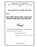 Báo cáo phân tích xu hướng công nghệ: Phát triển thiết bị viễn y để đưa vào chương trình bác sỹ gia đình mới