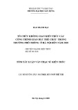 Tóm tắt Luận văn Thạc sĩ Kiến trúc: Tổ chức không gian kiến trúc các công trình giáo dục thể chất trong trường phổ thông ở Hà Nội đến năm 2020