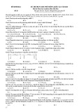 Đề thi minh họa THPT Quốc gia môn Hóa năm 2020 - Đề số 25