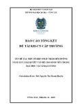 Báo cáo nghiên cứu khoa học: Một số biện pháp nhằm bồi dưỡng năng lực giải quyết vấn đề cho sinh viên trong dạy học Vật lí đại cương