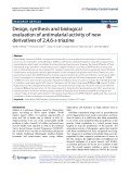 Design, synthesis and biological evaluation of antimalarial activity of new derivatives of 2,4,6-s-triazine
