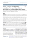 Design, synthesis, and biological evaluation of the novel glycyrrhetinic acid-cinnamoyl hybrids as anti-tumor agents