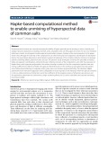 Hapke-based computational method to enable unmixing of hyperspectral data of common salts