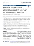 Highlighting mass spectrometric fragmentation differences and similarities between hydroxycinnamoyl-quinic acids and hydroxycinnamoyl-isocitric acids