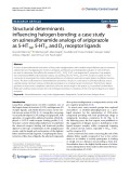 Structural determinants infuencing halogen bonding: A case study on azinesulfonamide analogs of aripiprazole as 5-HT1A, 5-HT7, and D2 receptor ligands