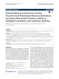 Antimicrobial and anticancer activity of some novel fluorinated thiourea derivatives carrying sulfonamide moieties: Synthesis, biological evaluation and molecular docking