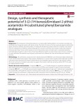Design, synthesis and therapeutic potential of 3-(2-(1H-benzo[d]imidazol-2-ylthio) acetamido)-N-(substituted phenyl)benzamide analogues