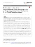 Synthesis and antibacterial and antifungal activities of N-(tetra-O-acet yl-β-d-glucopyranosyl)thiosemicarbazones of substituted 4-formylsydnones