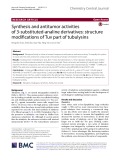 Synthesis and antitumor activities of 3-substituted-analine derivatives: Structure modification of Tuv part of tubulysins