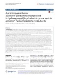 A promising antitumor activity of evodiamine incorporated in hydroxypropyl-β-cyclodextrin: Pro-apoptotic activity in human hepatoma HepG2 cells