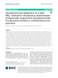 Development and application of a rapid HPLC method for simultaneous determination of hyperoside, isoquercitrin and eleutheroside E in Apocynum venetum L. and Eleutherococcus senticosus